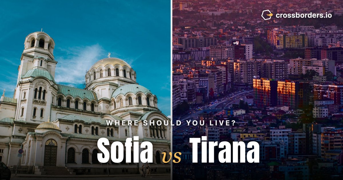 Sofia vs Tirana — side-by-side city comparison