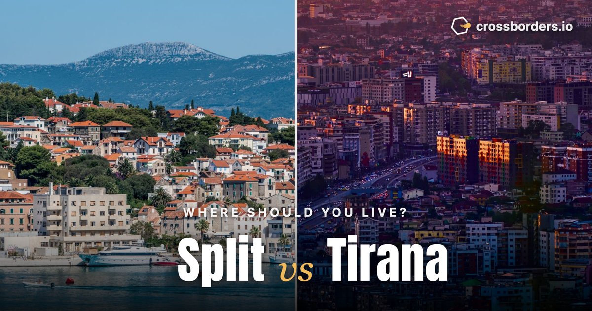Split vs Tirana — side-by-side city comparison