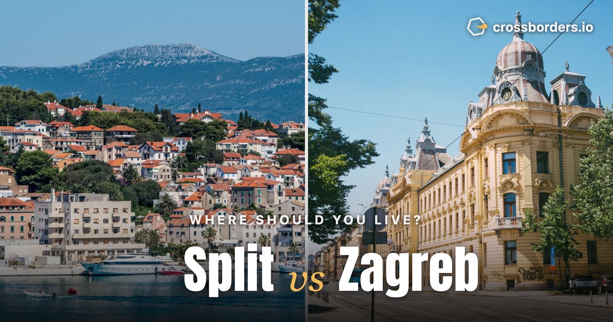 Split vs Zagreb — side-by-side city comparison