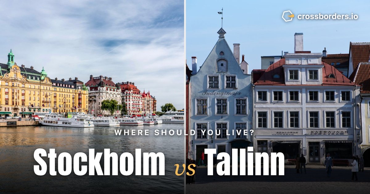 Stockholm vs Tallinn — side-by-side city comparison