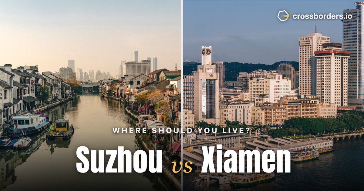 Suzhou vs Xiamen — side-by-side city comparison