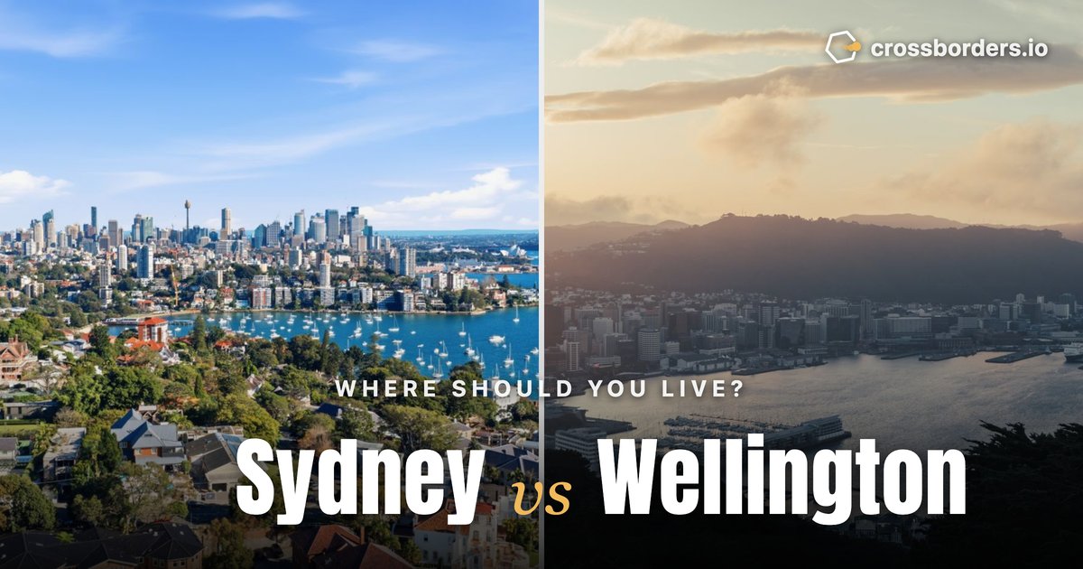 Sydney vs Wellington — side-by-side city comparison