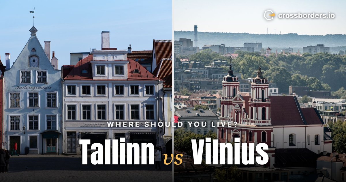 Tallinn vs Vilnius — side-by-side city comparison