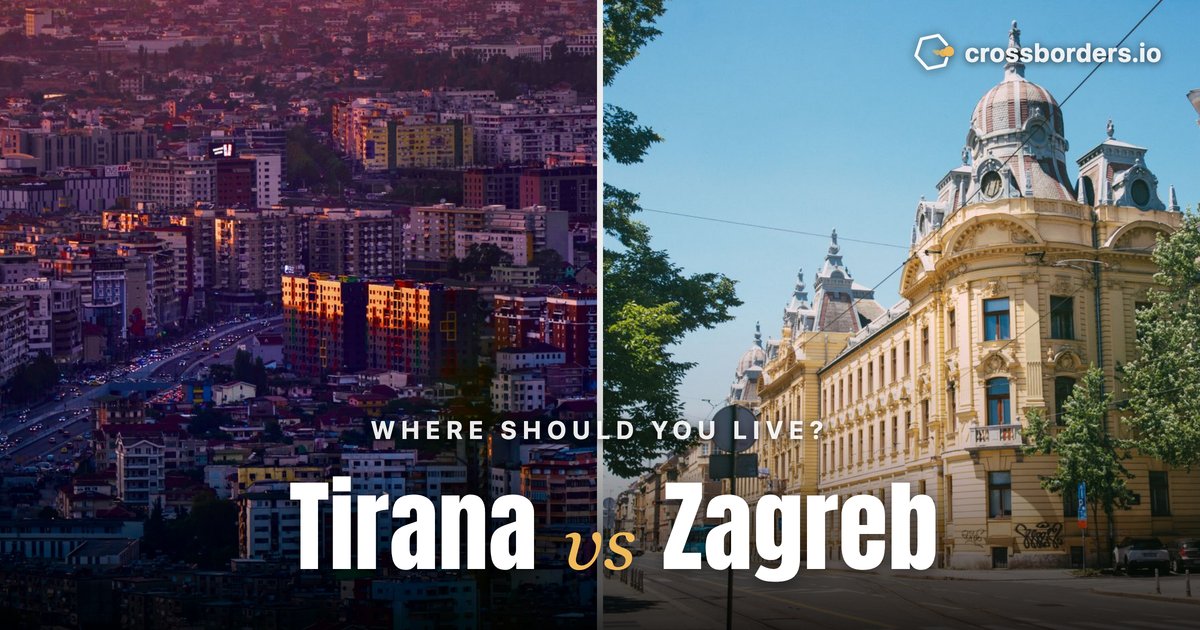Tirana vs Zagreb — side-by-side city comparison