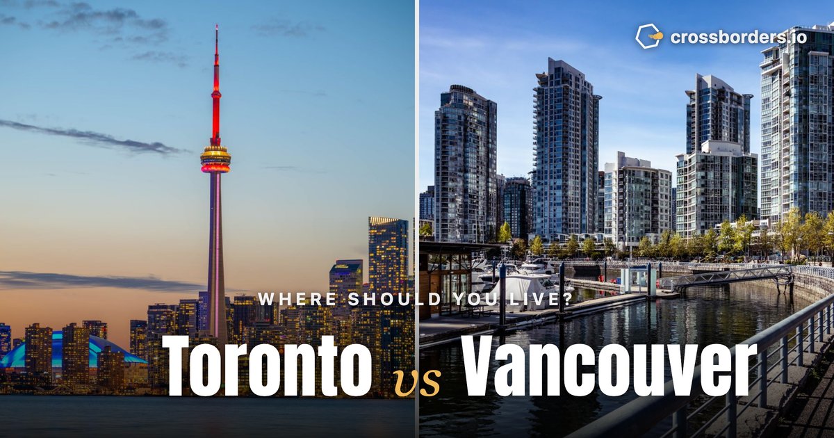 Toronto vs Vancouver — side-by-side city comparison