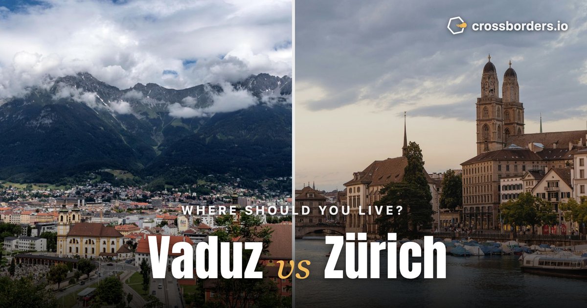 Vaduz vs Zürich — side-by-side city comparison