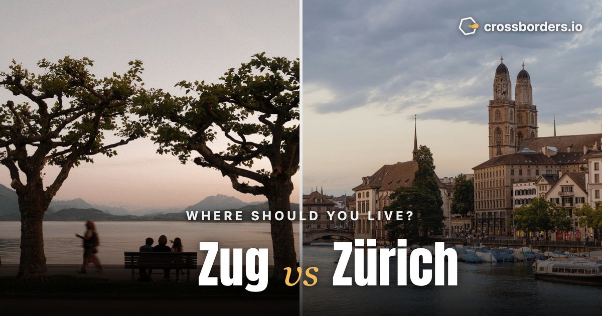 Zug vs Zürich — side-by-side city comparison